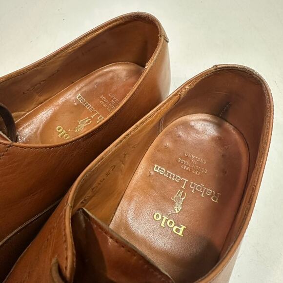 VGUC Crockett & Jones x Polo Ralph Lauren Oxford Cap Toe Made in England 8 D main image 5